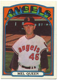 1972 Topps Baseball Cards      196     Mel Queen